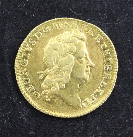 A George I gold half guinea, 1727,